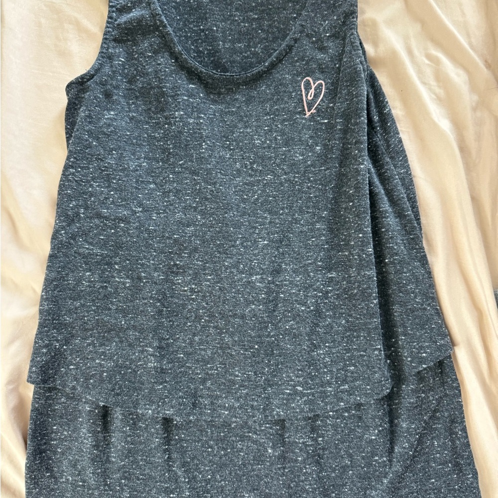 Latched Mama Charcoal Sleeveless Top